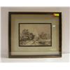 Image 1 : FRAMED BAXTER PRINT, TITLED ON VERSO "WINTER"