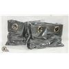Image 1 : 3-TONE BLACK, DK. GREY & LT. GREY CURTAIN