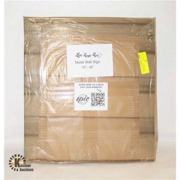 NEW IN BOX - LASER CUT METAL WALL ART/SIGN