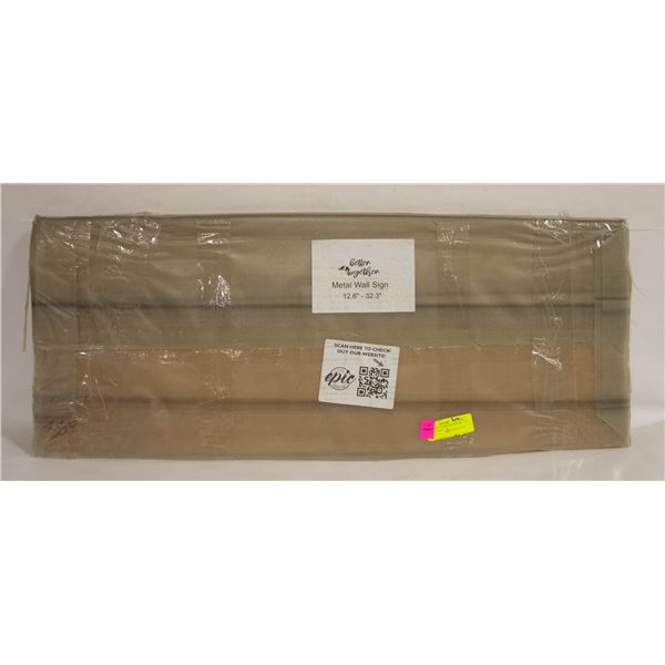 NEW IN BOX - LASER CUT METAL WALL ART SIGN -