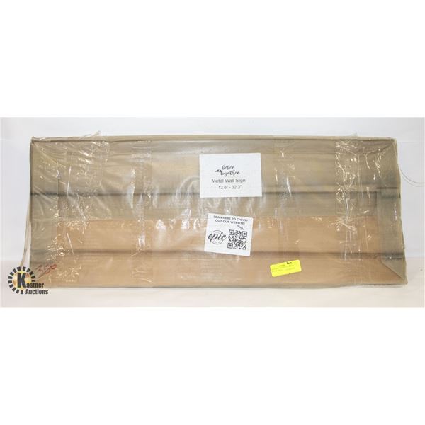 NEW IN BOX - LASER CUT METAL WALL ART SIGN -