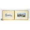 Image 1 : 10X8.5 AND 12X8.5 GOLD FRAMED CITY OF