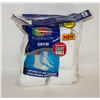 Image 1 : WHITE CREW SOCKS 12-16 SIZE 6-PACK FRUIT OF