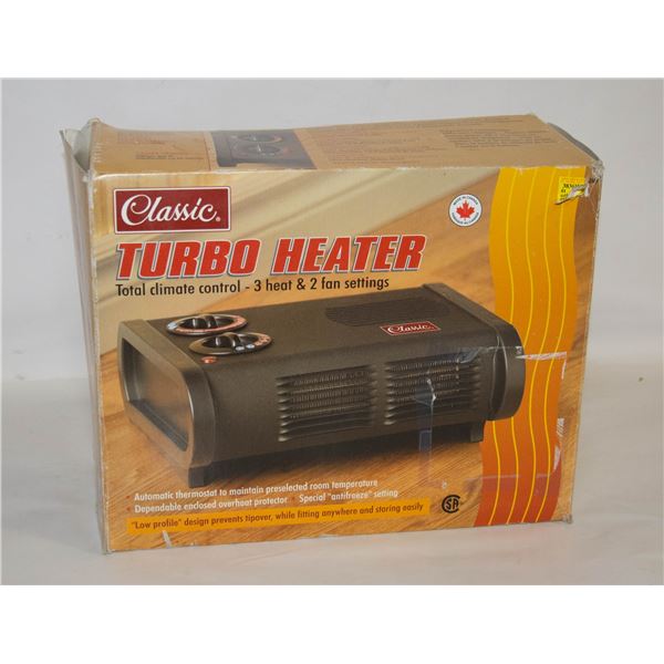CLASSIC TURBO HEATER – 3 HEAT & 2 FAN SETTINGS