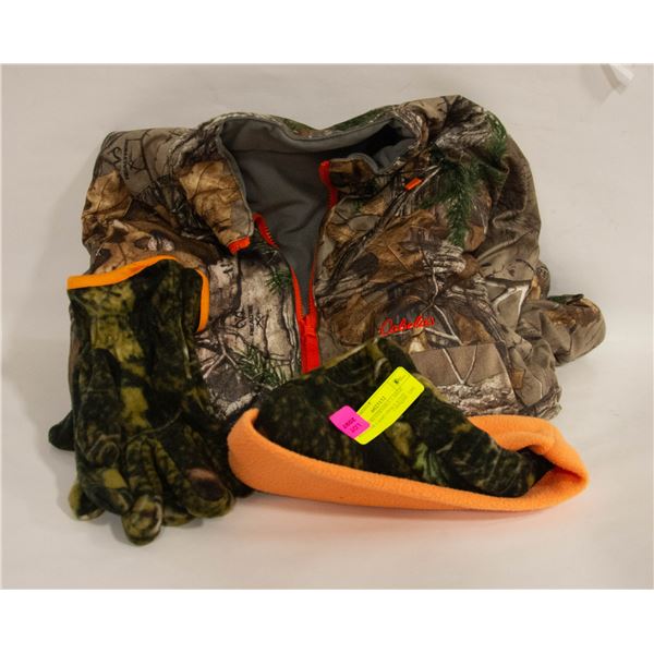 CABELAS REVERSIBLE LARGE REGULAR CAMO INSULATED