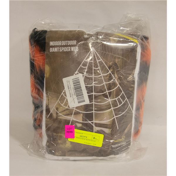 22-FOOT SPIDERWEB WITH HUGE SPIDER