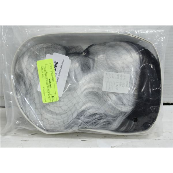 HALLOWEEN HALF BLACK HALF WHITE WIG