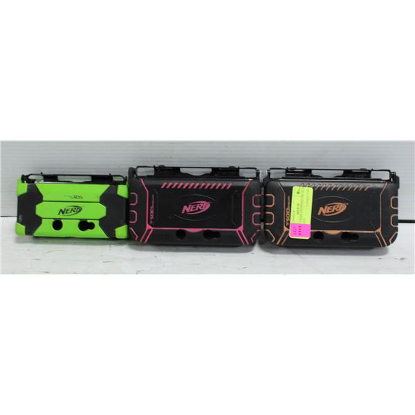 SET OF 3 NERF NINTENDO 3DS XL & 3DS CASES