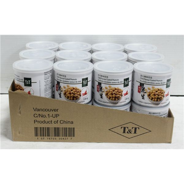 24 CANS OF T&T CHILLI FLAVOURED PEANUTS