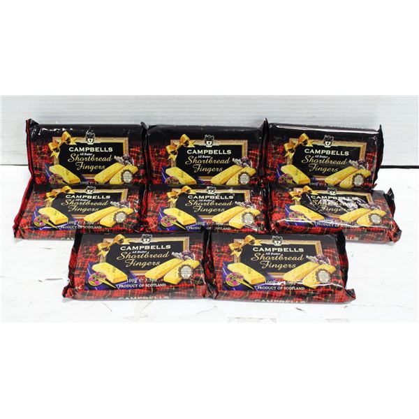 8PKS OF CAMPBELL SCOTTISH SHORTBREAD COOKIES