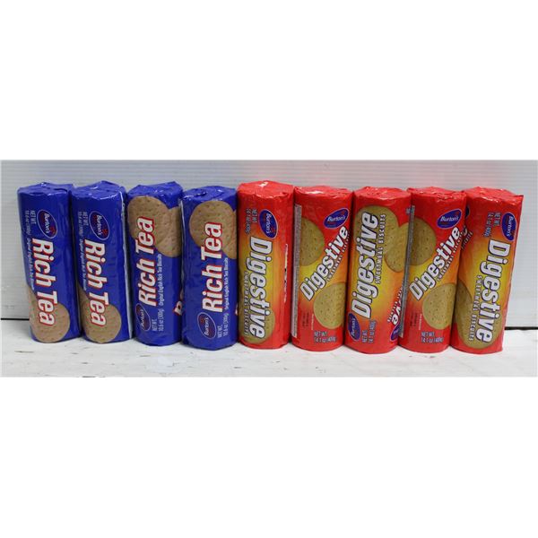 9PKS OF ENGLISH BISCUITS BB APRIL 2024