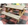 Image 1 : WOODEN PICNIC TABLE (SEATS 4 PEOPLE)