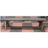 Image 1 : WOODEN BENCH PAINTED BROWN