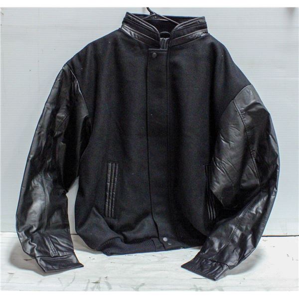 NEW B&W COLLECTION 50% BLACK LEATHER JACKET XL