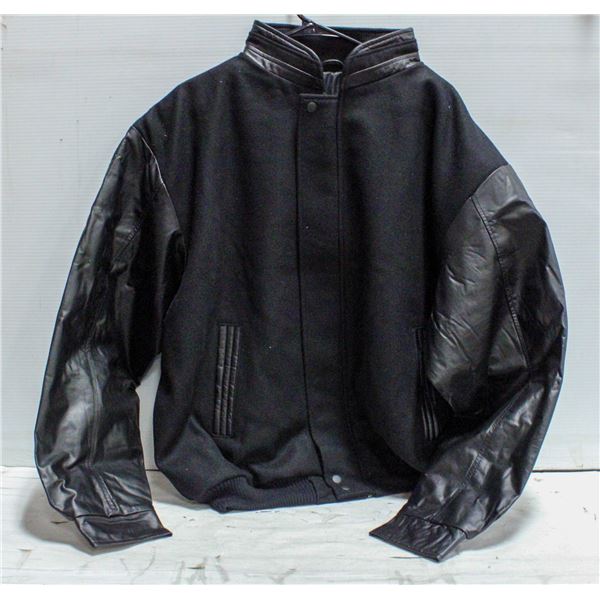 NEW B&W COLLECTION 50% BLACK LEATHER JACKET 2XL