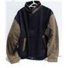 Image 1 : NAVY B&W COLLECTION 50% BROWN LEATHER JACKET M