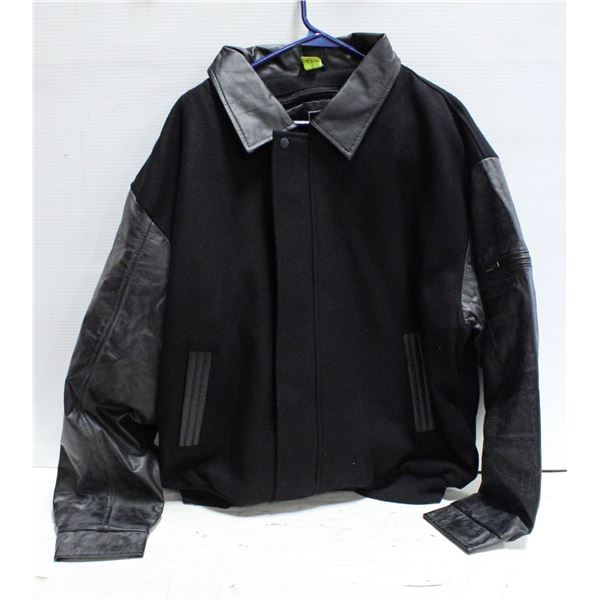 NEW B&W COLLECTION 50% BLACK LEATHER JACKET L