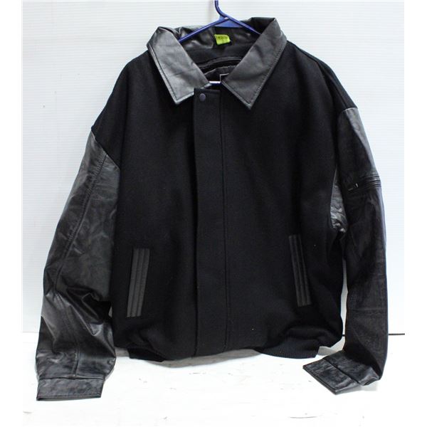 NEW B&W COLLECTION 50% BLACK LEATHER JACKET L