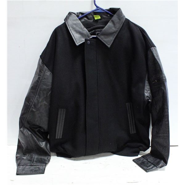 NEW B&W COLLECTION 50% BLACK LEATHER JACKET 3XL