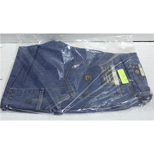 NEW BASS DENIM 100% COTTON WORK JEANS W 34 L 30