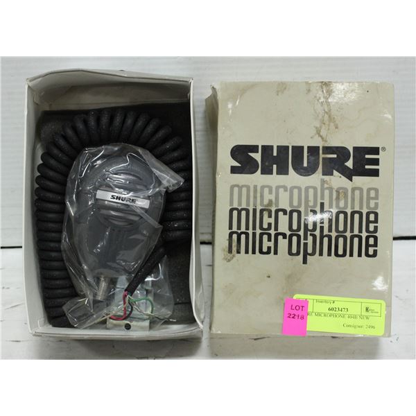 SHURE MICROPHONE 404B UNUSED