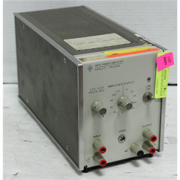 HEWLETT PACKARD HP 467A POWER AMPLIFIER