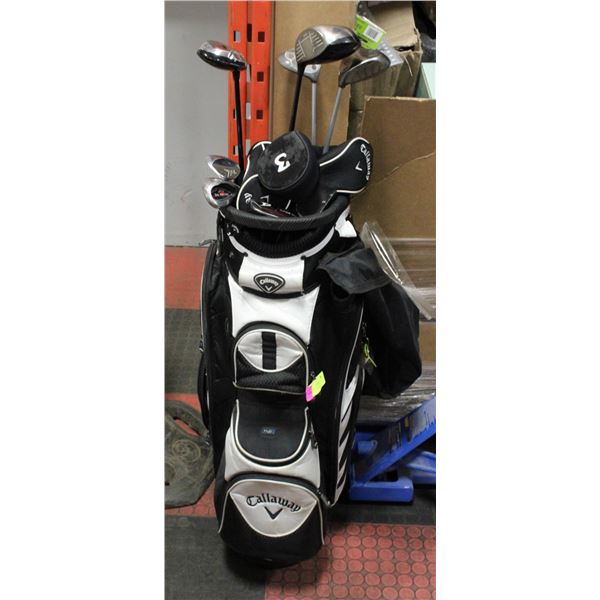 POLICE SEIZURE: CALLAWAY "GOLD" CLUBS IN BLACK BAG