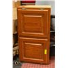 Image 1 : SOLID WOOD GOLDEN OAK 2-DOOR KITCHEN WALL CABINET