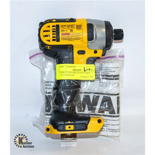 DEWALT DCF 885 20 VOLT MAX, 1/4"-CORDLESS