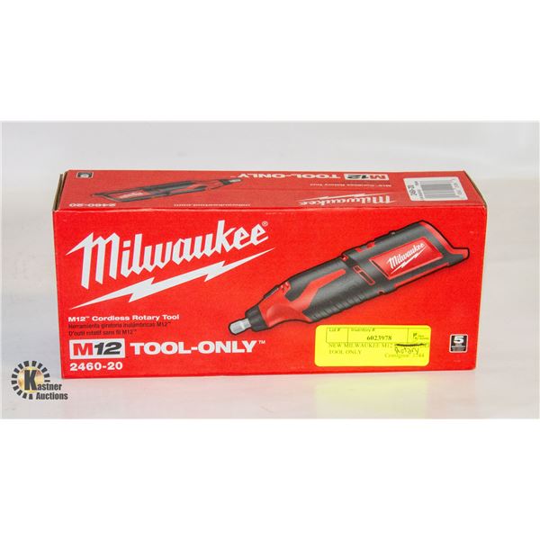 NEW MILWAUKEE M12 CORDLESS ROTARY TOOL ONLY