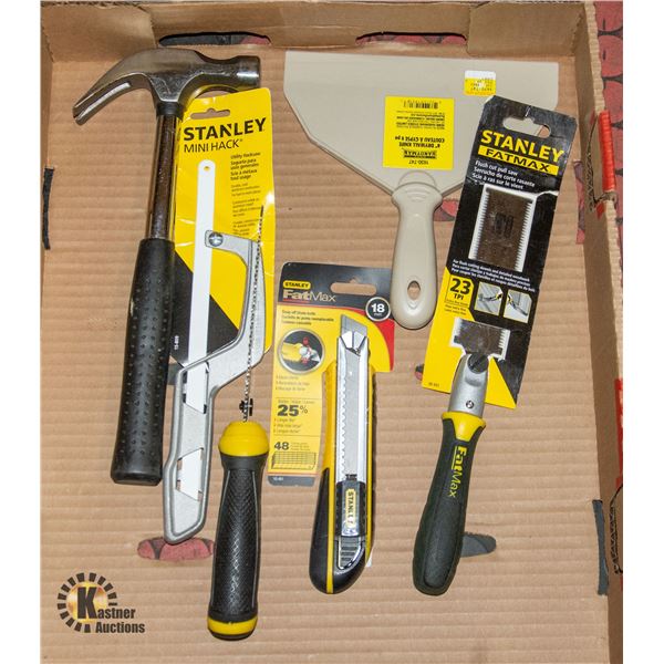 FLAT WITH NEW STANLEY TOOLS AND SAWS INCL.