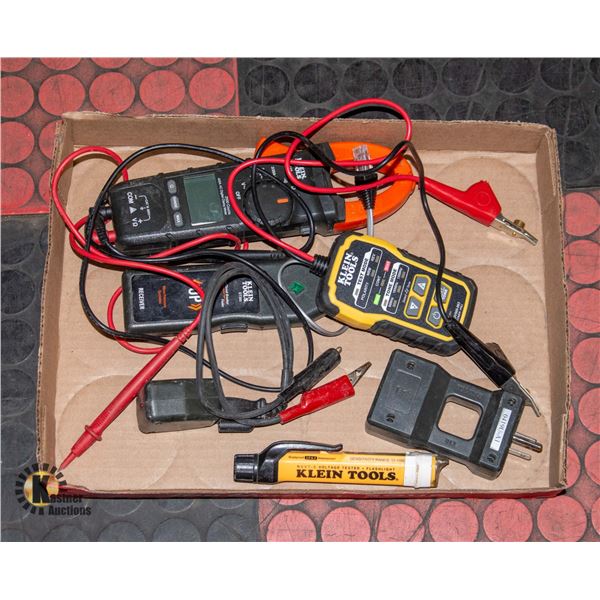 POLICE SEIZURE: FLAT OF ASSORTED KLEIN TOOLS