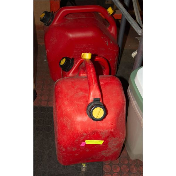 2 20 HR & 5 HR GAS CANS