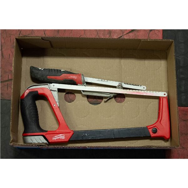 MILWAUKEE 10" HIGH TENSION HACKSAW WITH SMALL