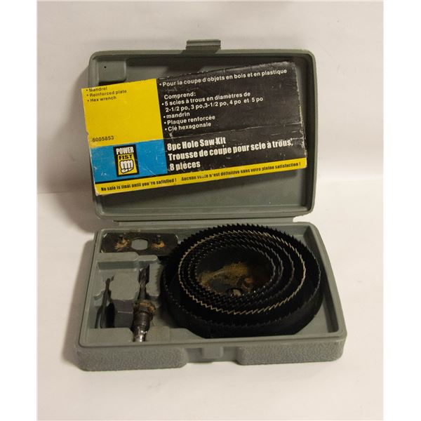 8 PC HOLE SAW KIT