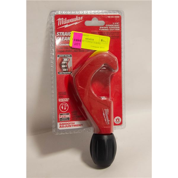 MILWAUKEE COPPER TUBING