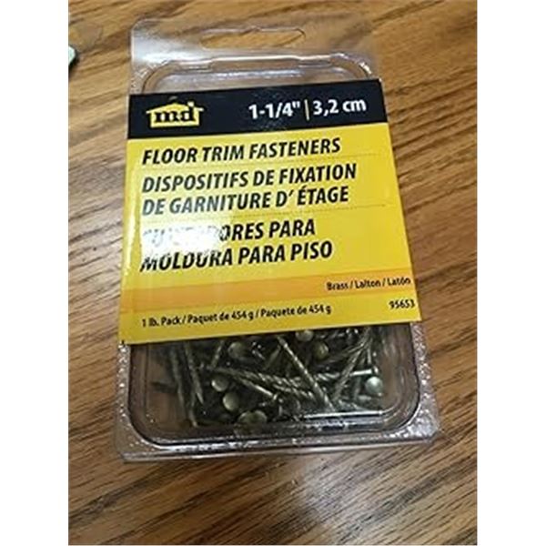 BRAND NEW 1-1/4" FLOOR TRIM FASTENERS 1LBS PACK MD