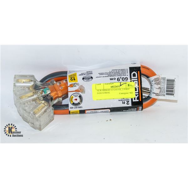 NEW RIDGID 12 GAUGE, 2 FOOT INDUSTRIAL