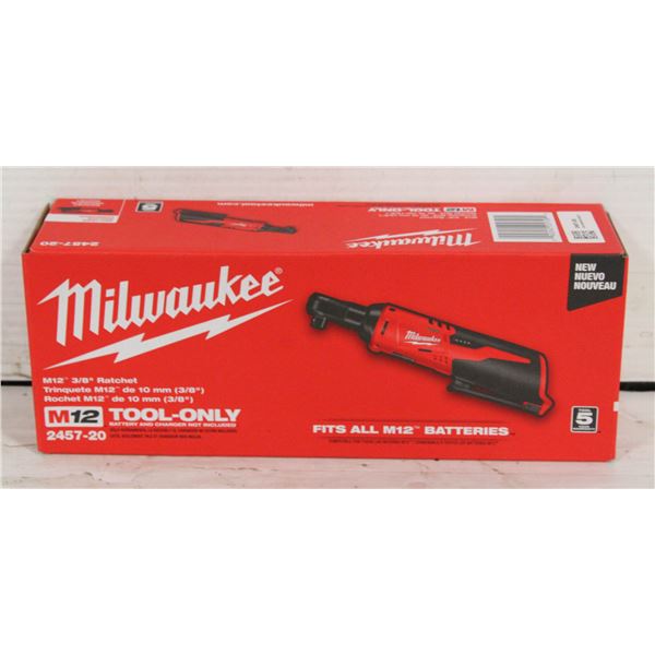 NEW MILWAUKEE M12 CORDLESS 3/8 RACTHET