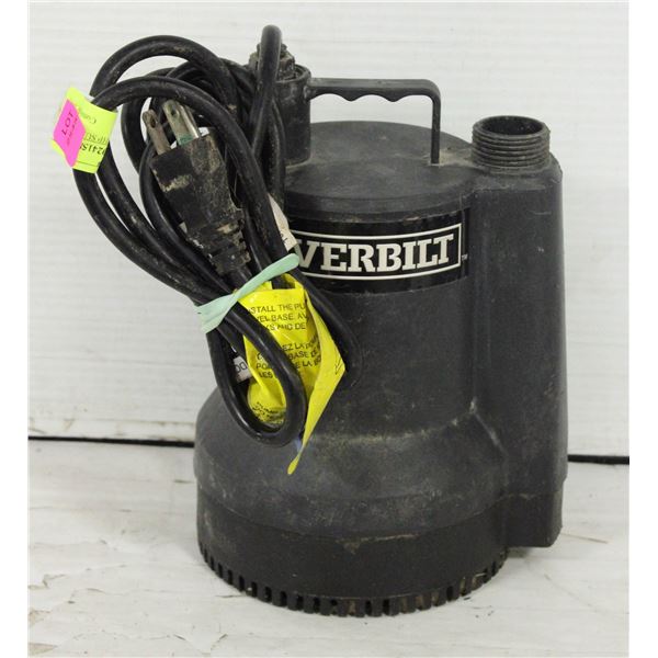 EVERBUILT 1/6 HP SUBMERSIBLE UTILITY PUMP