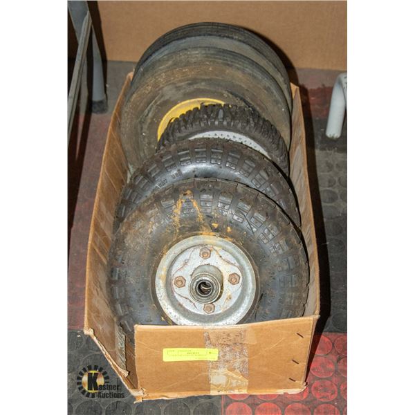 3 SETS OF UTILITY WHEELS