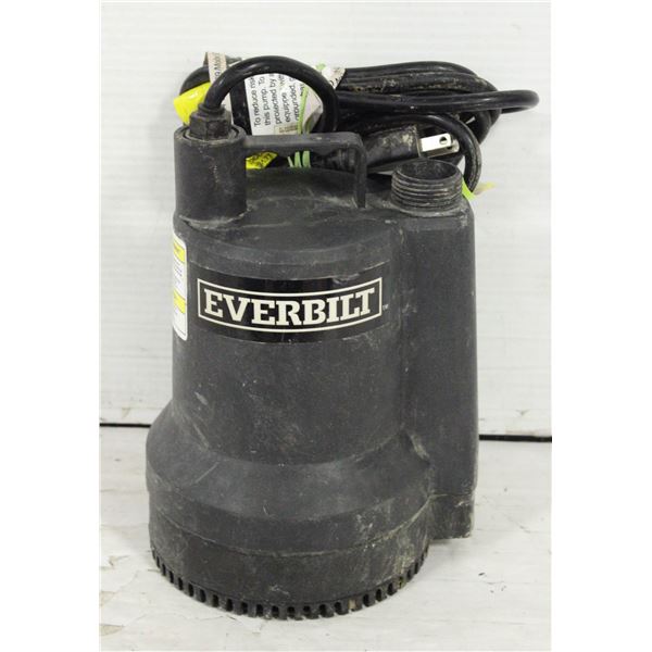 EVERBUILT 1/6 HP SUBMERSIBLE UTILITY PUMP