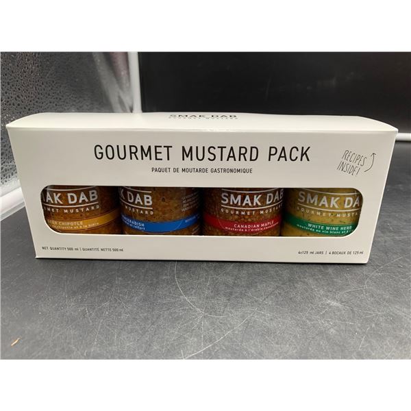 Smak Dab Gourmet Mustard 4 Pack (4 x 125ml)