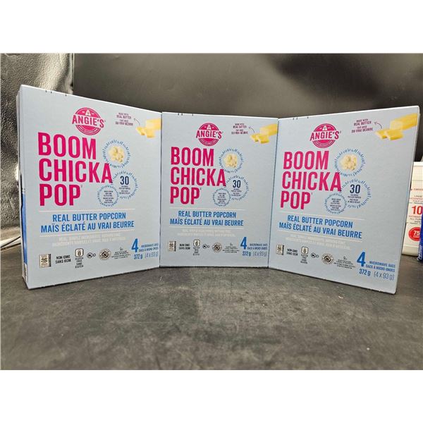 Angie's Boom Chicka Pop Real Butter Microwave Popcorn (3 x 4)