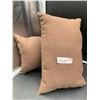 Image 2 : Lot of 2 Canvas Throw Pillows-Brown