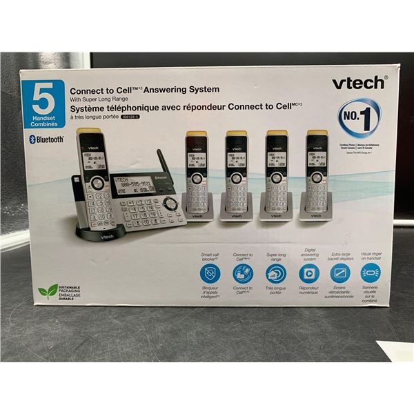 Vtech Connect to Cell Answering system with super long range (5 handset