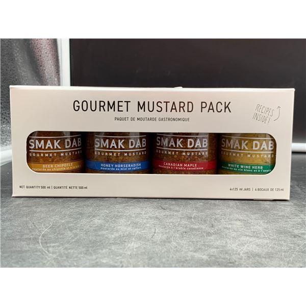 4pk Gourmet Mustard Pack by Smak Dab (4 x 125ml)