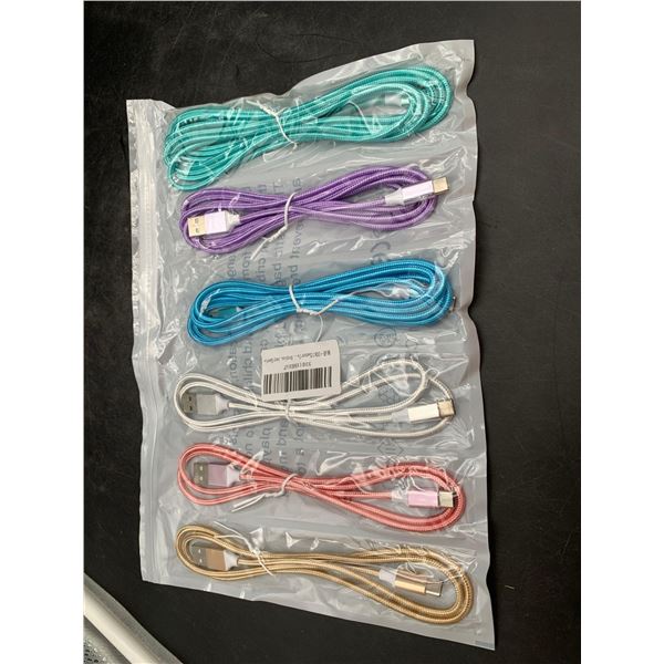 Lot of 6pk USB Type C Chargers