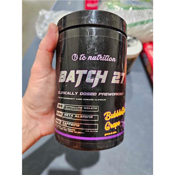 TC Nutrition Batch 21 Bubblegum Grape Clinically Dosed Preworkout (350g)