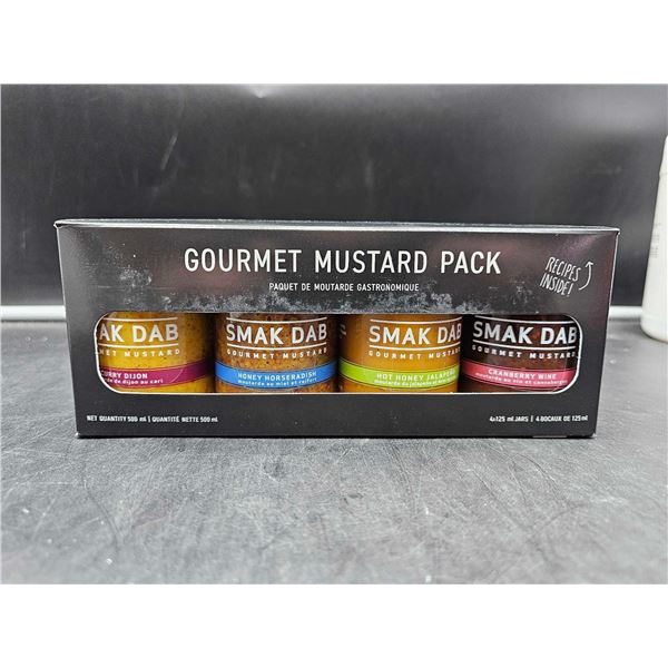 4pk Gourmet Mustard Pack Assorted (4 x 125ml)